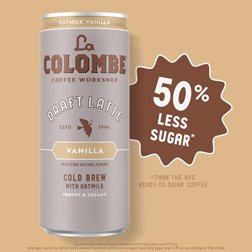 La Colombe Coffee, Oatmilk Vanilla Latte, 11 fl oz Cans (Pack of 12), Coffeehouse Quality Cold Brew, Specialty Grade Coffee Beans, Ready-to-Drink On-the-Go - Image 4