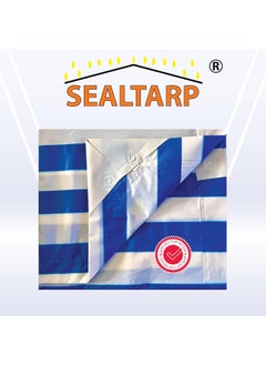 SEALTARP SEALTARP Dual Color Decorative Tarpaulin 120 GSM 9 x 6 ft Extra Strong Tirpal Reinforced Eyelets UV Resistant 100 Waterproof Protection Sheet for Covering Roofing  - Image 2