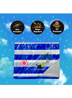 SEALTARP SEALTARP Dual Color Decorative Tarpaulin 120 GSM 9 x 6 ft Extra Strong Tirpal Reinforced Eyelets UV Resistant 100 Waterproof Protection Sheet for Covering Roofing  - Image 3