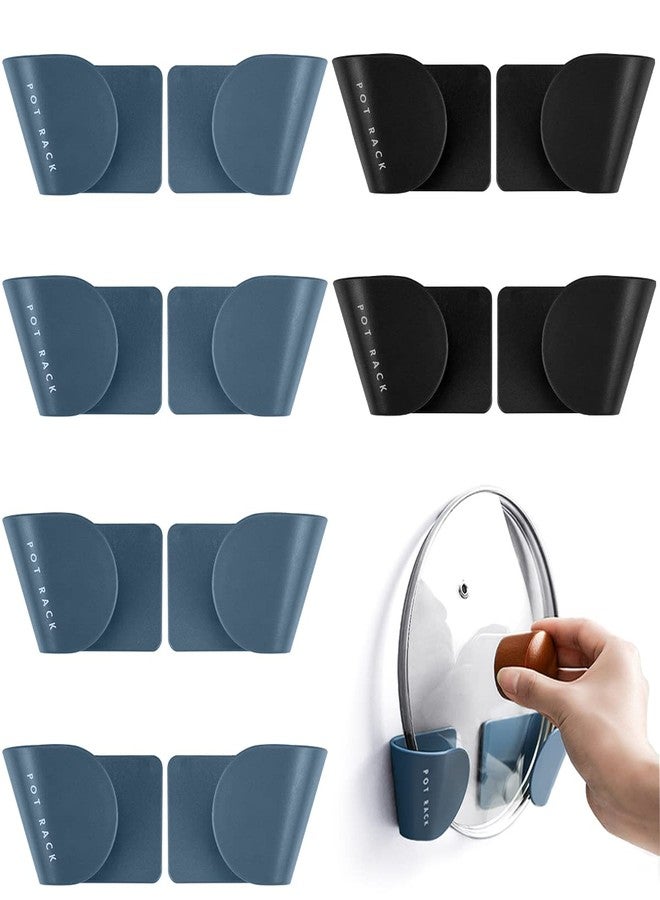 DOERDO DD 6 Pairs Wall Mount Pot Lid Organizer, Cabinet Door Pot Hangers, Adjustable Lid Holder for Kitchen Wall - Image 1