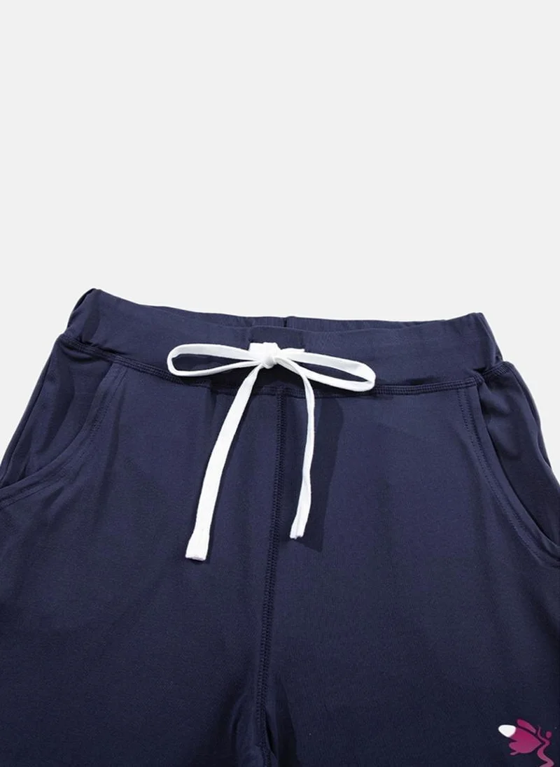 YUNIQEE Navy Blue Plain Jogger Trouser
