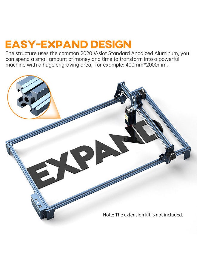 SCULPFUN - S9 Laser Engraving Machine Ultra-thin Laser Beam Shaping Technology High-precision Wood Acrylic Laser Engraver Cutting Machine 410x420mm Engraving Area Full Metal Structure Quick Assembly Design - Image 1