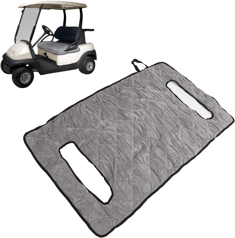 klarako Golf Cart Seat Covers for Club Club Car, Golf Cart Accessories Club Car Seat Cover Oxford Fabric Cart Seat Cover Blanket Waterproof Breathable Front Seat Cover Set Bench Seat Protectors for Outdoor - Image 1