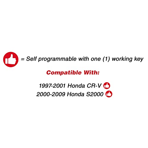 KeylessOption Keyless Entry Remote Control Car Key Fob Replacement for E4EG8DJ (Pack of 2) - Image 3