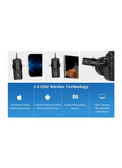 Anmi Wireless Lavalier Microphone compatible with iPhone, Laptop, Computer, Android Phone, Camera – 3 in1 Wireless Receiver+ Mics for Podcast, Video Recording (3in1+2mics)  - Image 5