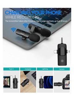 Anmi Wireless Lavalier Microphone compatible with iPhone, Laptop, Computer, Android Phone, Camera – 3 in1 Wireless Receiver+ Mics for Podcast, Video Recording (3in1+2mics)  - Image 3