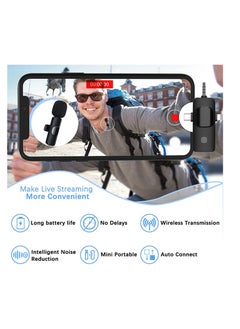Anmi Wireless Lavalier Microphone compatible with iPhone, Laptop, Computer, Android Phone, Camera – 3 in1 Wireless Receiver+ Mics for Podcast, Video Recording (3in1+2mics)  - Image 4