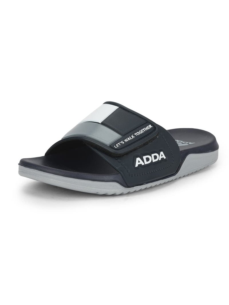 Adda GRAPHIC || Durable & Comfortable || 2D Sole || Skid Resistant || Lightweight || Soft and Comfortable Footbed || Outdoor Slipper || Special Soft || Sliders for Men - Image 1