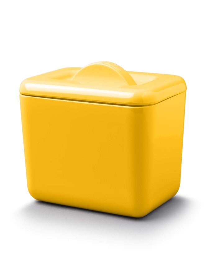 Zeal Melamine Double-Walled Insulated Butter Dish with Lid-Mustard - Image 5