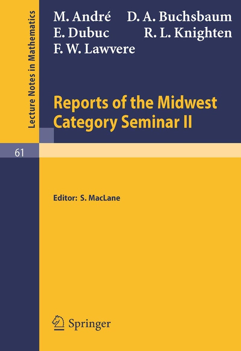 Reports of the Midwest Category Seminar II
