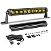 AKD Part 12 Inch Amber Light Bar Kit AKD Part 63W OSRAM LED Slim Single Row Light Bar Kit wWiring Harness Black Cover Spot Flood Combo Yellow LED Bumper Lights for UTV ATV SUV Trucks Pickup Canam Honda - Image 2