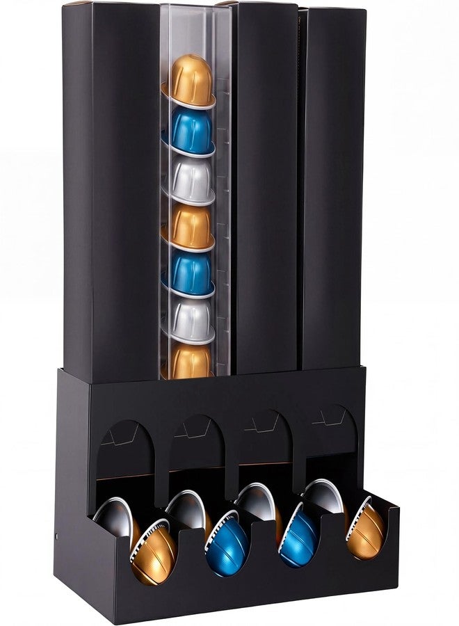 BrightRow Pods Holder Compatible with NespressoVertuo Freestanding Countertop Capsules Pod Holder, Holds 4 Box Sleeves, with Non Slip Steel Base, Holds 40 Coffee Pods Dispenses 4 Flavors - Image 1