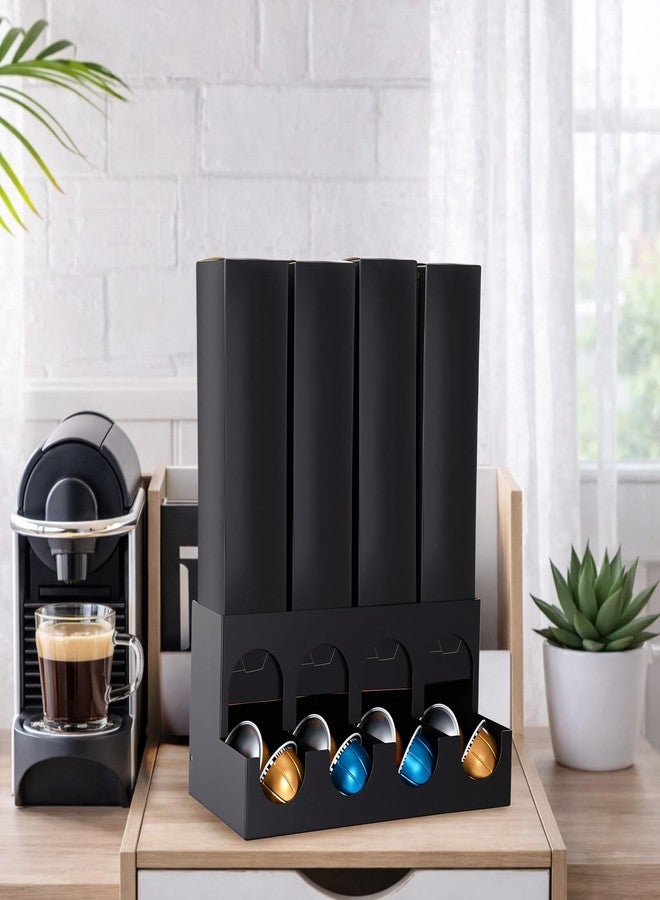 BrightRow Pods Holder Compatible with NespressoVertuo Freestanding Countertop Capsules Pod Holder, Holds 4 Box Sleeves, with Non Slip Steel Base, Holds 40 Coffee Pods Dispenses 4 Flavors - Image 5