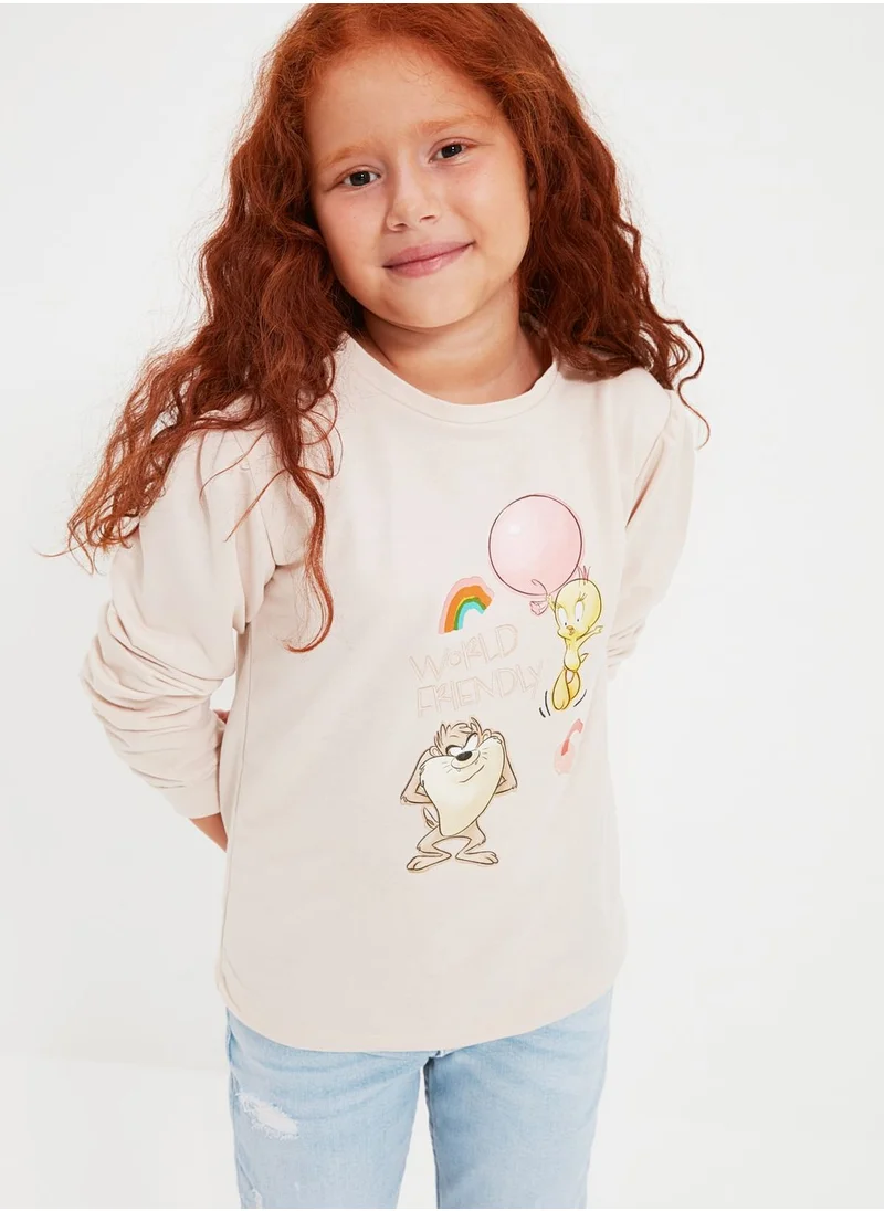 trendyol Kids Licensed Knitted Sweatshirt