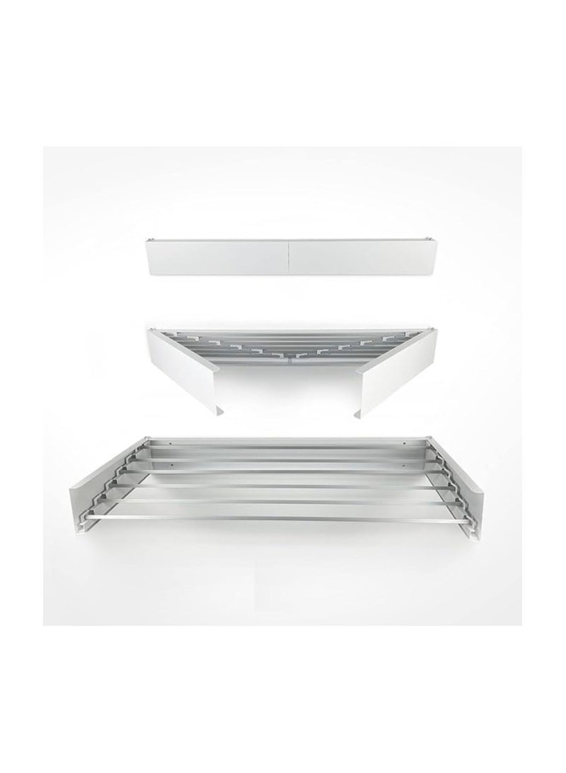 N.S STeel Folding Clothes Drying Rack Wall Mounted Magic Retractable Drying Rack 30kg Capacity  with Wall Mold and Long Screwdriver - Image 4