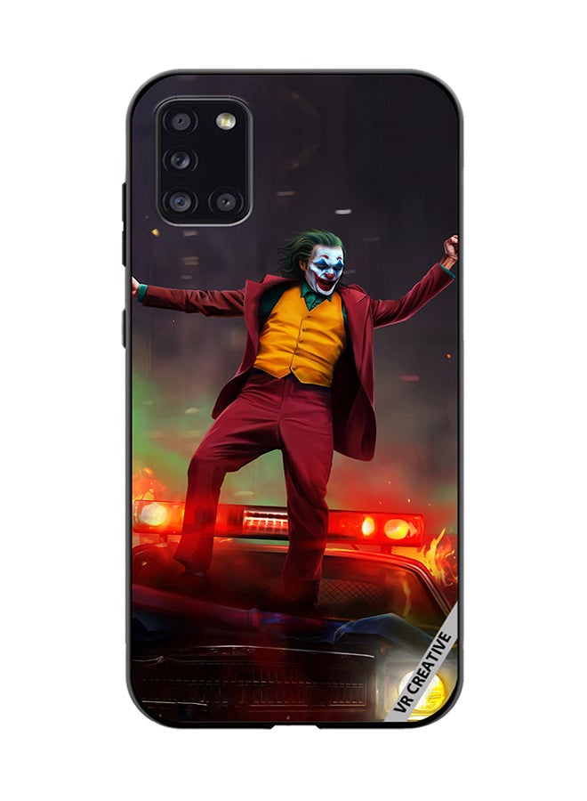 VR CREATIVE Protective Case Cover For Samsung Galaxy A31 Joker Over A Car With His Evil Laugh Design Multicolour - Image 1