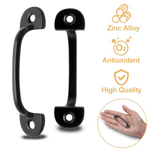 Bivethoi 20pcs 2.36" Small Drawer Handles Vintage Cabinet Pulls, Black Gate Pulls Antique Cupboard Handles with Mounting Screws, for Jewelry Box and Dresser (2 Inch Hole to Hole)​ - Image 3