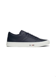 TOMMY HILFIGER Men's Leather Logo Lace-Up Sneakers, Blue - Leather  - Image 1