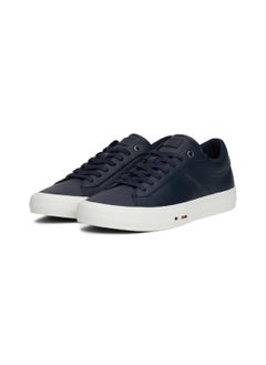 TOMMY HILFIGER Men's Leather Logo Lace-Up Sneakers, Blue - Leather  - Image 3