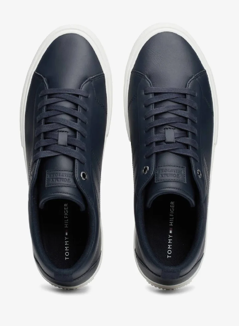 Tommy Hilfiger Desert Sky Leather Logo Lace-Up Sneakers for Men | Best Price UAE