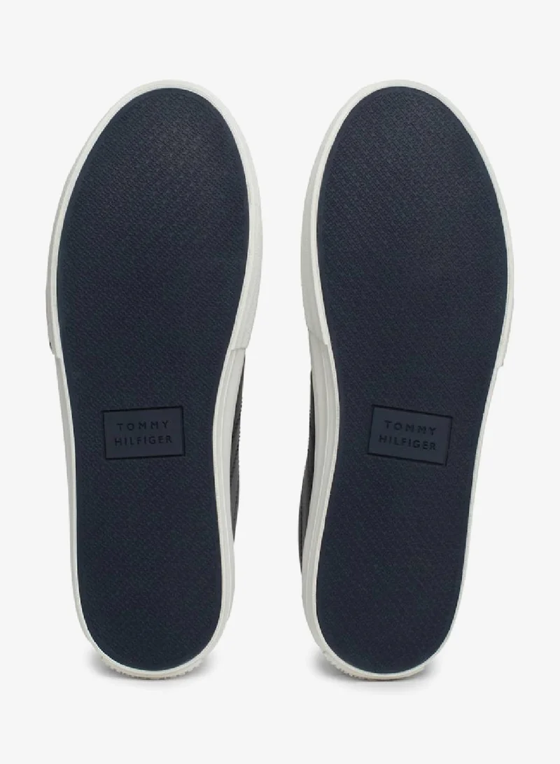 Tommy Hilfiger Desert Sky Leather Logo Lace-Up Sneakers for Men | Best Price UAE