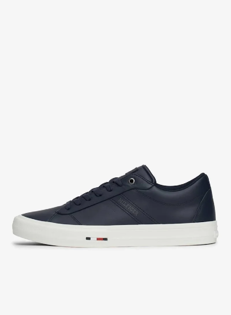 Tommy Hilfiger Desert Sky Leather Logo Lace-Up Sneakers for Men | Best Price UAE