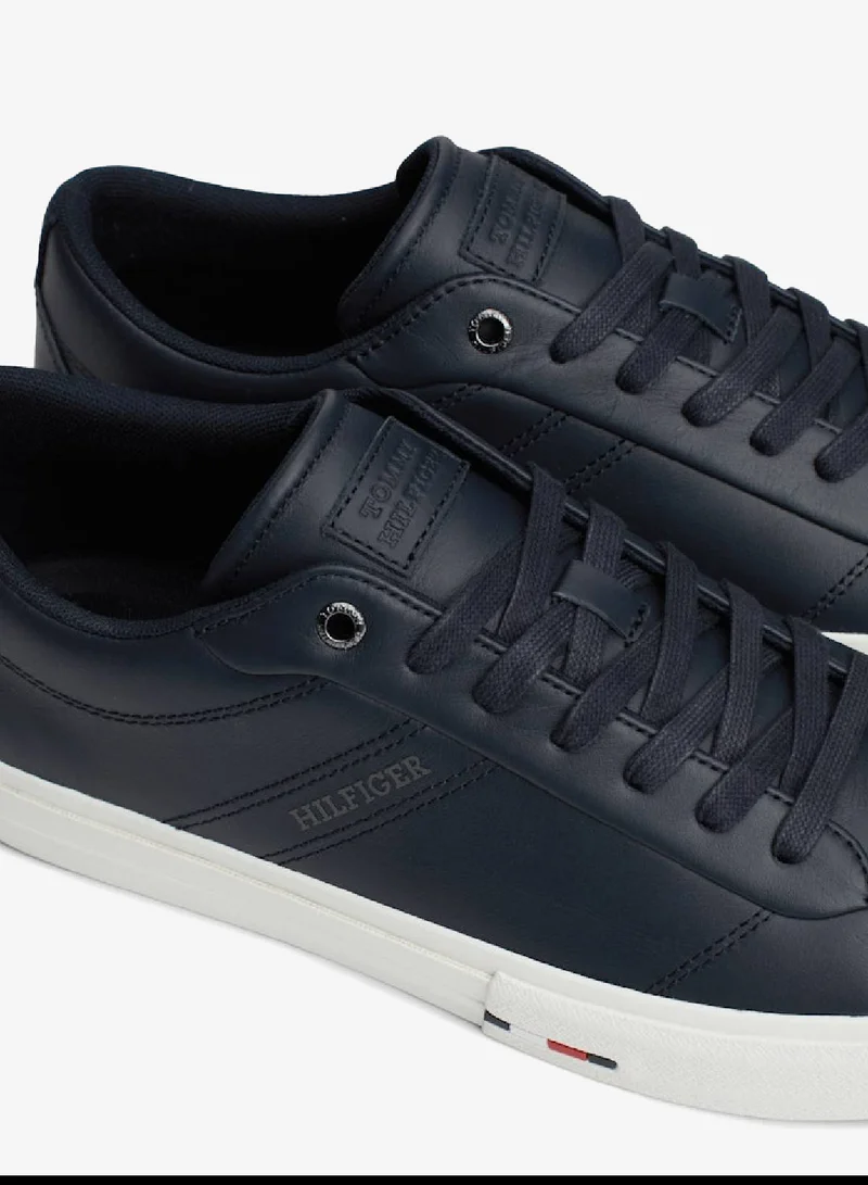 Tommy Hilfiger Desert Sky Leather Logo Lace-Up Sneakers for Men | Best Price UAE