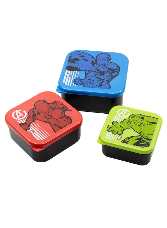 Disney Disney Lunch Box Nesting 3Pcs Set Avengers Heavy Metal  - Image 1