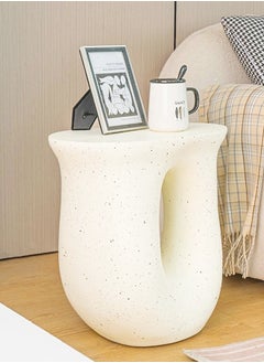 fashionhome Multifunction Modern Unique Design Solid and Sturdy Side Table Living Room Coffee Table Smooth Polished End Table Home Office Furniture 42x28x45 cm (Fully Assembled)  - Image 1