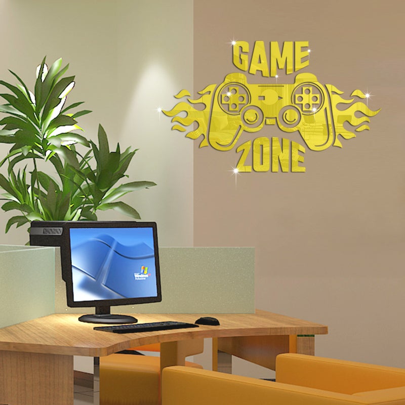 Jm3216 Game Mirror Wall Stickers E-Sports Room Bedroom Room Decoration Self-Adhesive Three-Dimensional Acrylic Stickers - Image 3
