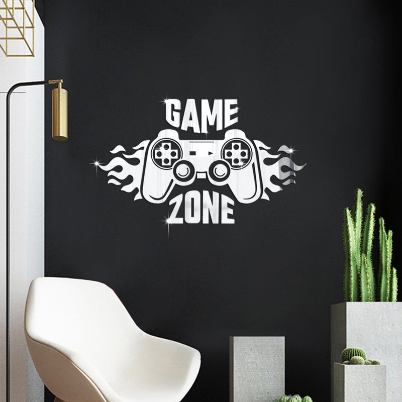 Jm3216 Game Mirror Wall Stickers E-Sports Room Bedroom Room Decoration Self-Adhesive Three-Dimensional Acrylic Stickers - Image 2