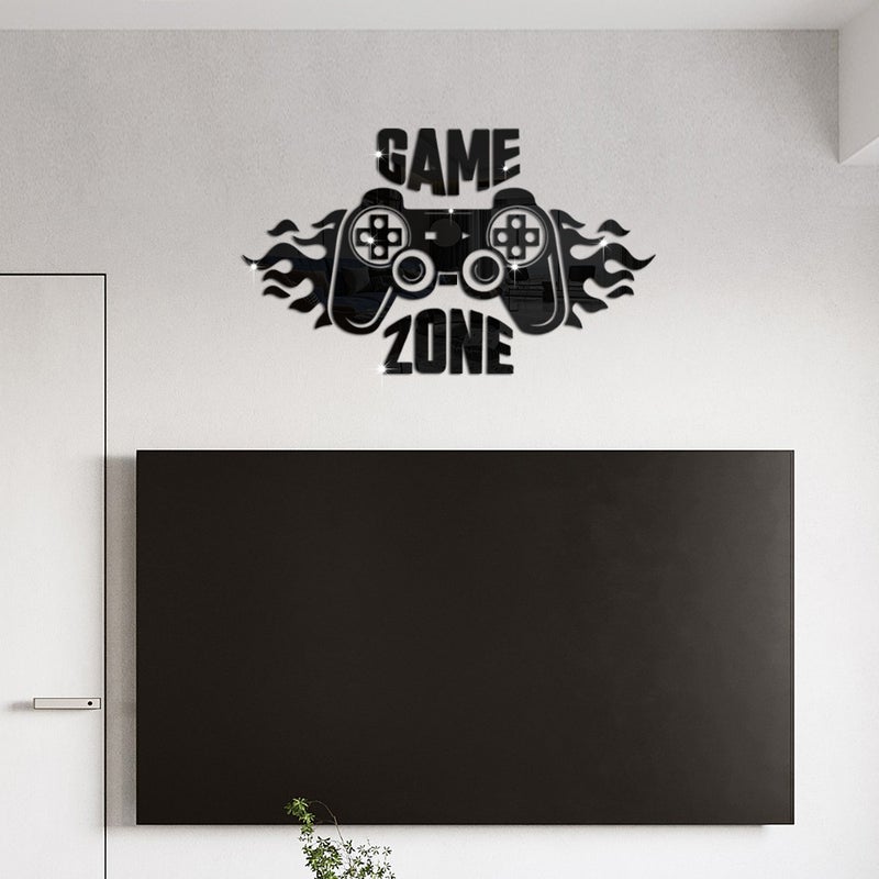 Jm3216 Game Mirror Wall Stickers E-Sports Room Bedroom Room Decoration Self-Adhesive Three-Dimensional Acrylic Stickers - Image 1