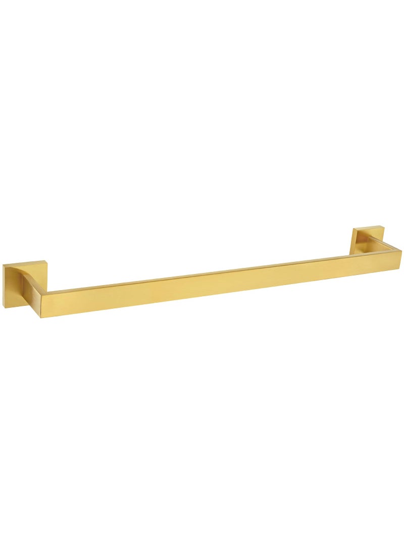 Angle Simple Bath Towel Bar 2374 Angle Simple SUS304 Stainless Steel Bathroom Towel Holder Shower Towel Rod Single Towel Hanger Bar Clothing Towel Rack for Wall Brushed Gold 