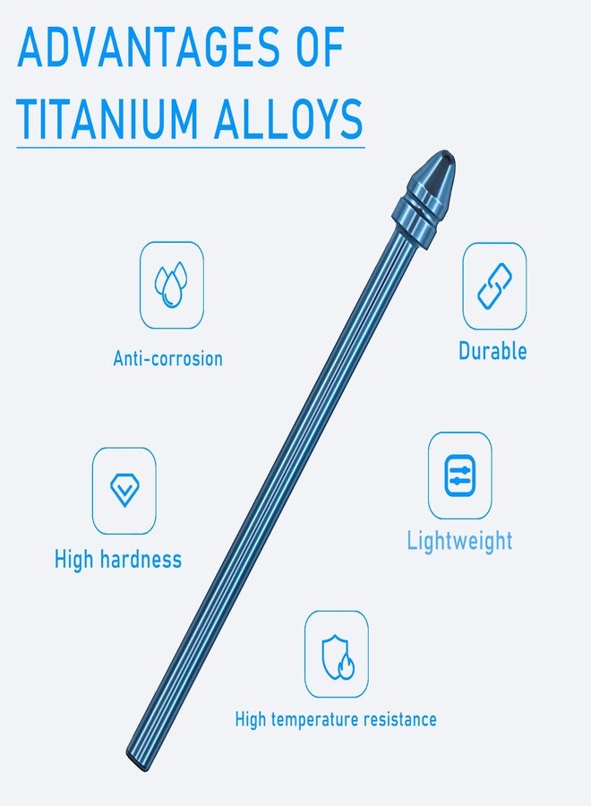 REEYEAR No Wore Out Titanium Alloy Replacement Fine Tips fit for Kindle Scribe Basic and Premium Pens Digital Pen, Smooth Ballpoint Note Taking Backup Nibs,2 Pcs,Blue - Image 2