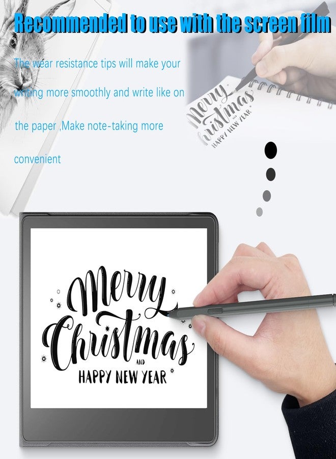 REEYEAR No Wore Out Titanium Alloy Replacement Fine Tips fit for Kindle Scribe Basic and Premium Pens Digital Pen, Smooth Ballpoint Note Taking Backup Nibs,2 Pcs,Blue - Image 5