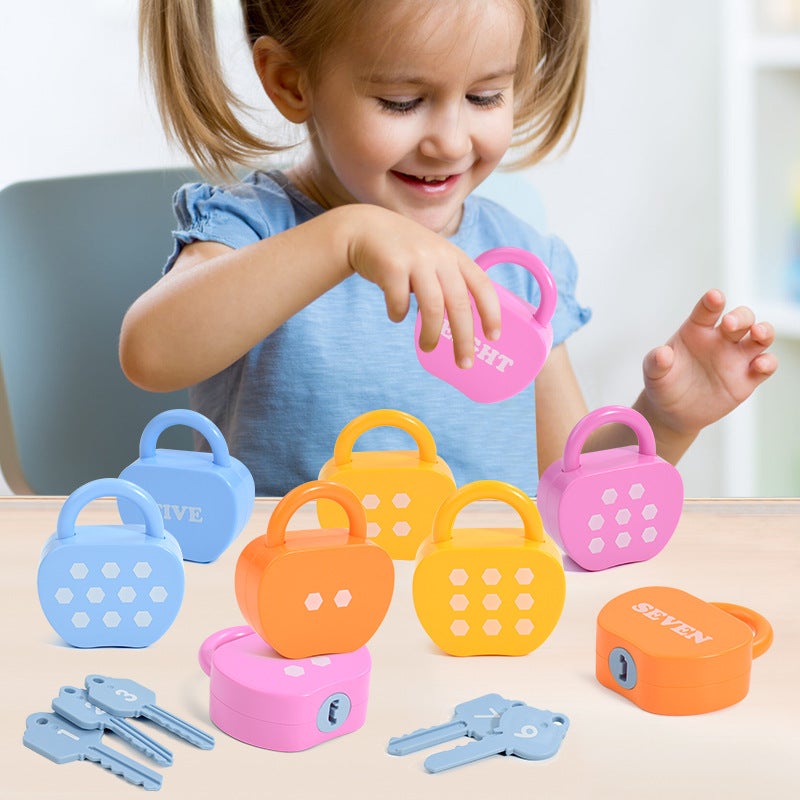 Early Education Unlocking Game Key Toy, Number Letter Matching, Fine Motor Skills Training - Image 2
