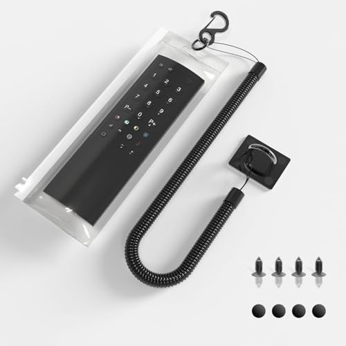 HaisWonsa Retractable TV Remote Tether - 10ft Leash Attachment, Never Lose Your Remote Again, Keeper With Bed Cable Lanyard Lock Retriever - Image 1