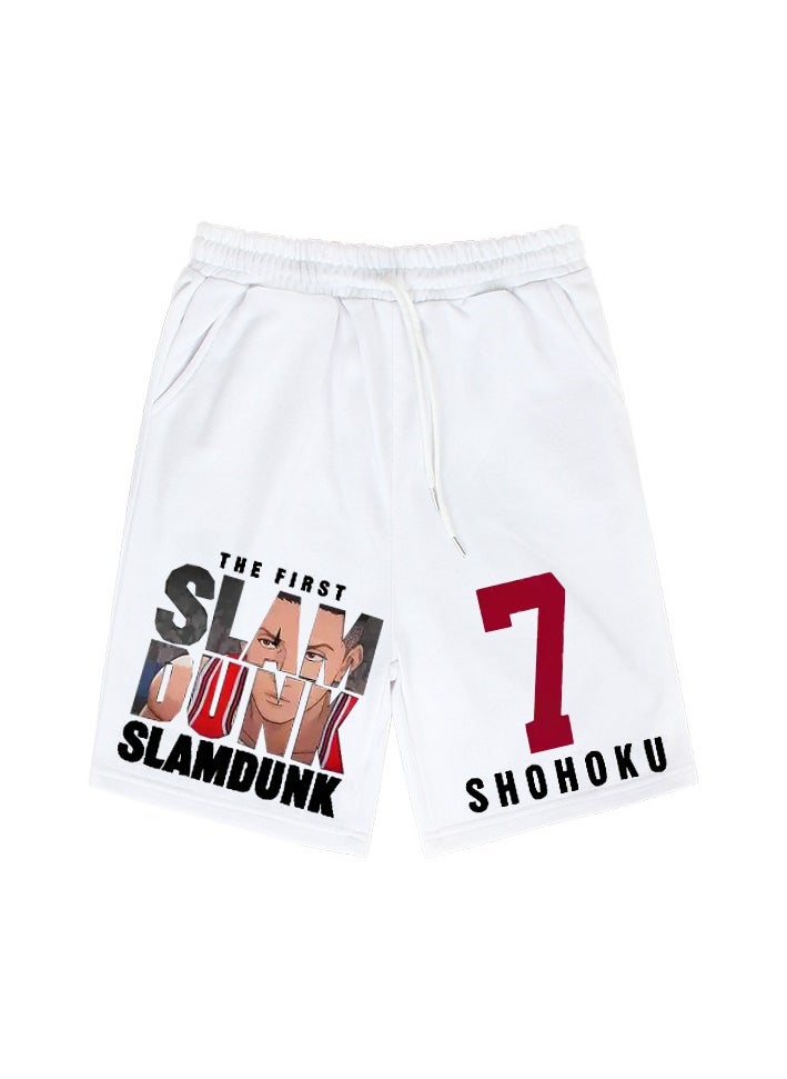 KUYING New Slam Dunk Master Printed Loose Five Point Casual Pants  - Image 1