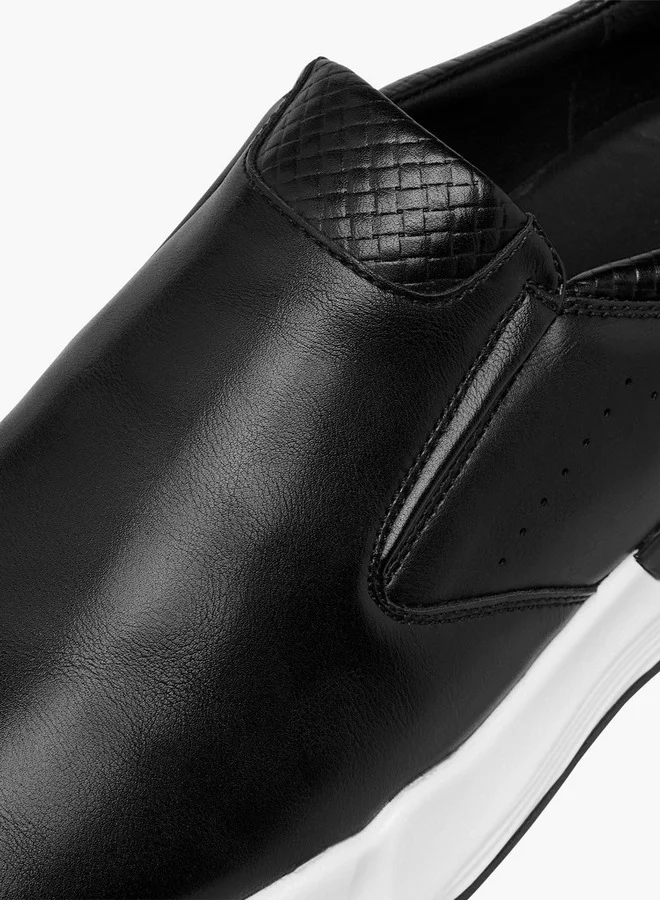 DUCHINI Men's Solid Slip-On Loafers