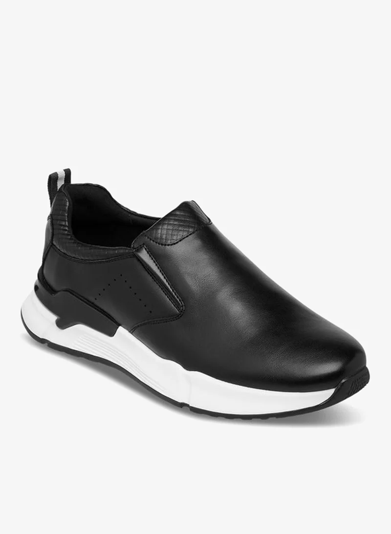 DUCHINI Men's Solid Slip-On Loafers