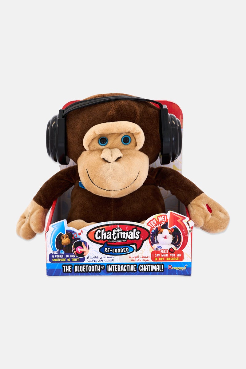 Chatimals Dragon Re-Loaded Monkey Bluetooth Talk Back Dancing Interactive Soft Toys - Image 1