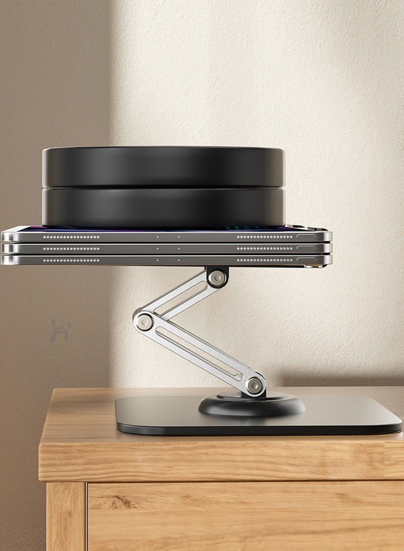 Super ZYouth for iPad Stand Holder Adjustable Tablet Stand for Desk, Portable Stand Tablet Holder Travel Home Office 2024 iPad Pro Essentials for Table Mount/PS/Switch iPhone white  - Image 5