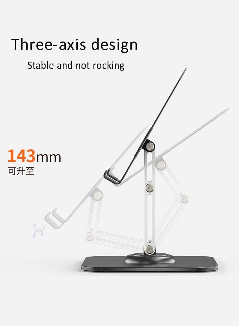 Super ZYouth for iPad Stand Holder Adjustable Tablet Stand for Desk, Portable Stand Tablet Holder Travel Home Office 2024 iPad Pro Essentials for Table Mount/PS/Switch iPhone white  - Image 3