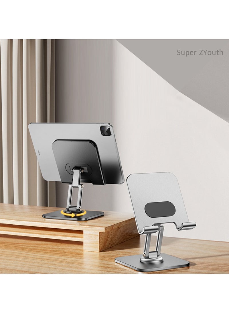 Super ZYouth for iPad Stand Holder Adjustable Tablet Stand for Desk, Portable Stand Tablet Holder Travel Home Office 2024 iPad Pro Essentials for Table Mount/PS/Switch iPhone white  - Image 1