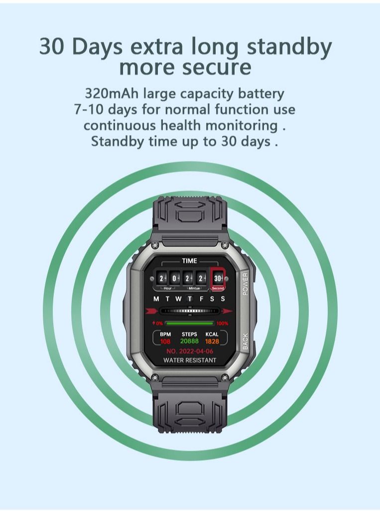 Max & Max Smart Watch for Men & Women – Adventure Bluetooth Calling Fitness Tracker | Heart Rate, Blood Pressure, Sports & Gym Activity Watch, Water Resistant - Image 4