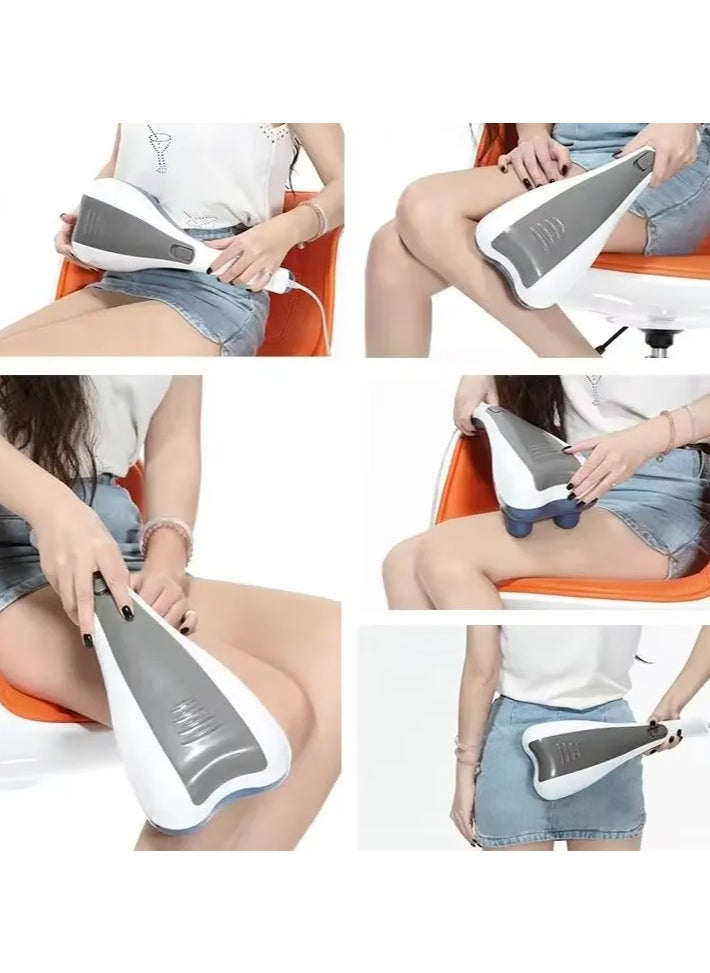 Denx DINX 2 Speed ​​Dual Point Vibration Body Massager Handheld Pain Relief Acupressure Massager For Men And Women  - Image 3