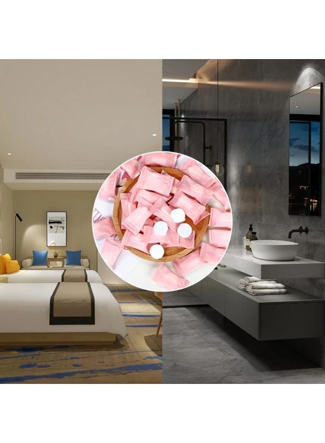 Value Pack 100 قطعة 5 عبوات مناشف قابلة للضغط ومناديل وجه قابلة للتخلص منها محمولة غير منسوجة للسفر - Image 3