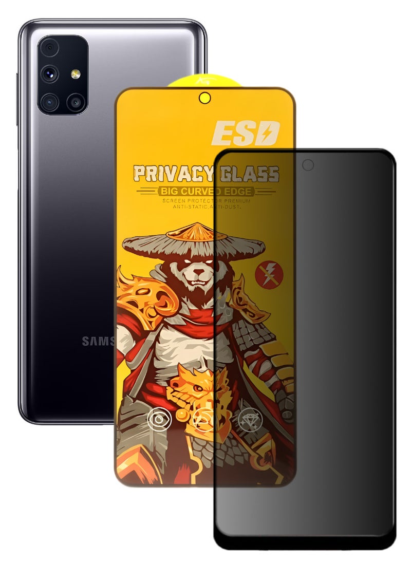 ESD Tempered Dustproof Privacy Glass Screen Protector Compatible For Samsung Galaxy M31s - Image 1