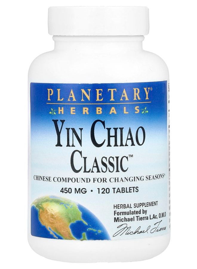 PLANETARY HERBALS Yin Chiao Classic™ 120 Tablets 