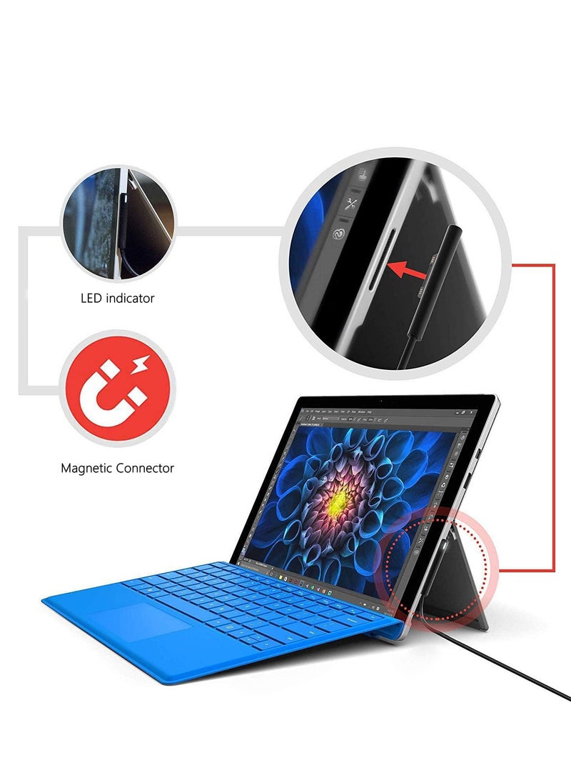 Generic - 1.8M/6ft Surface Connect to USB-C Charging Cable 15V/3A Compatible for Microsoft Surface Pro 3/4/5/6/7/ Surface Laptop 3/2/1/Surface Go/Surface Book1/2/3 - Image 1
